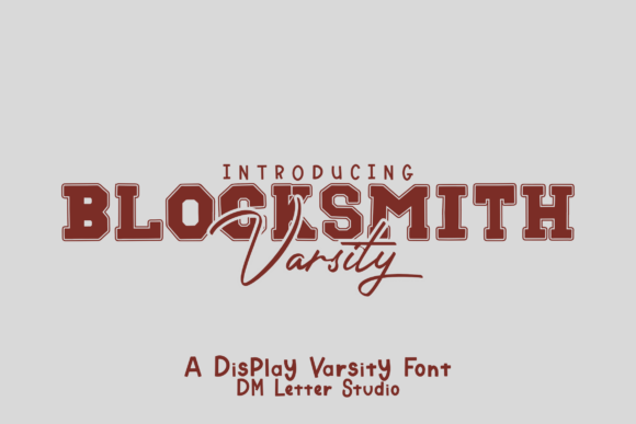 Blocksmith Varsity: The Athletic Display Typeface for Bold Designs